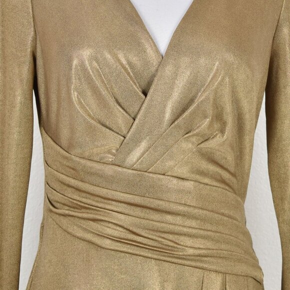 Lauren Ralph Lauren Black Label Foil Printed Jersey-glend Dress - 6 - Picture 2 of 11